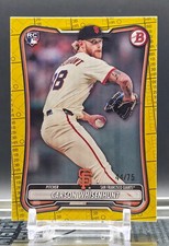 2026 Bowman Baseball Carson Whisenhunt #16 Yellow Pattern Rookie Card 44/75