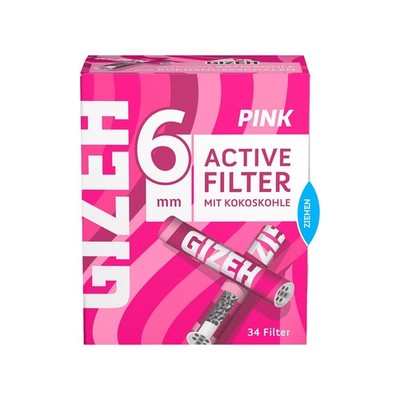 GIZEH ALL PINK Active Filter 6mm 34er