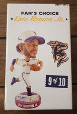 ERIC BROWN JR. 2024 Wisconsin Timber Rattlers Bobblehead RARE SGA Only 1,000 NIB