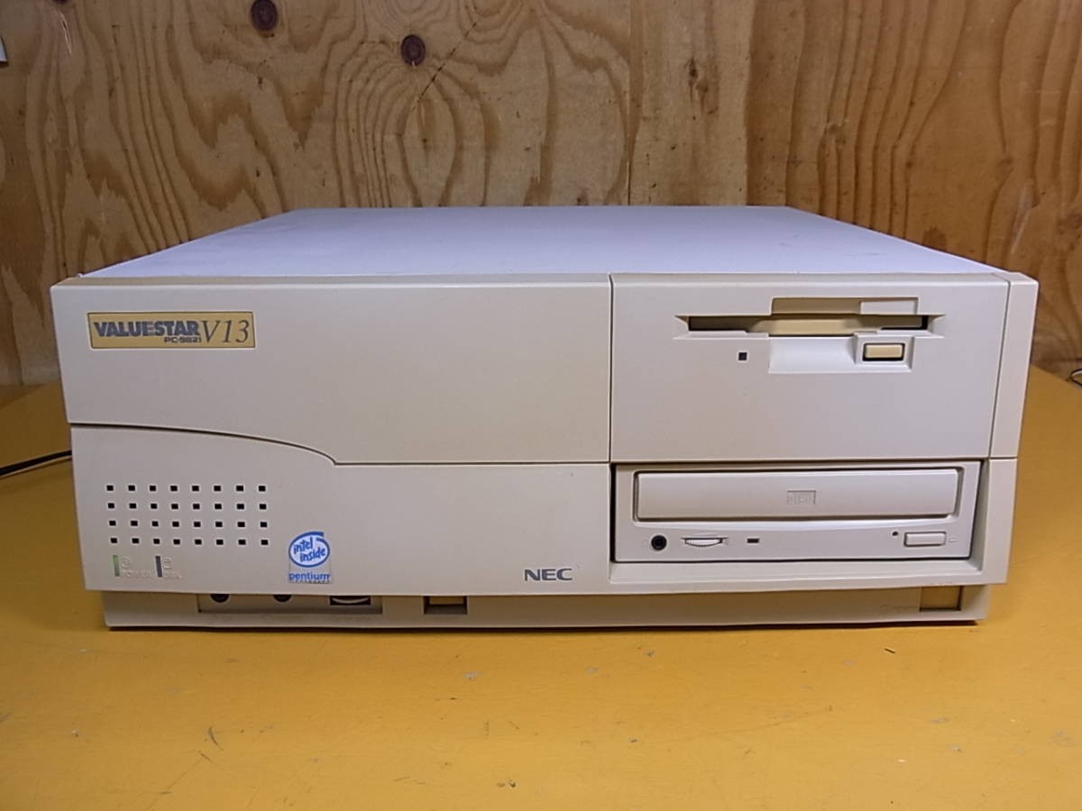 NEC PC-9821As/U2 MS-DOS 3.5インチFDD*2 ハイレゾ NEC PC9821V13 S5C3 Desktop Computer Retro PC MS DOS 6.2 Working