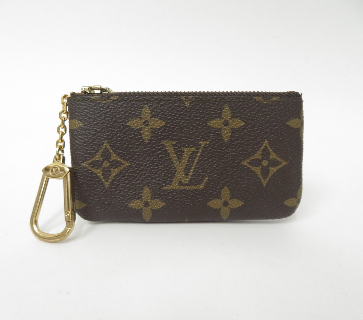 Authentic LOUIS VUITTON Monogram Coin Purse Key Pochette Cles F