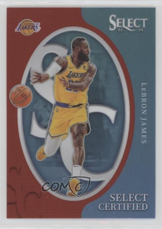 2023-24 Panini Select Select Certified Red Prizm LeBron James #7 0w8