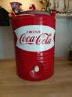 Vintage 5 Gal Coca-Cola Red Metal  Covey Insulated  Water Container Oklahoma Usa
