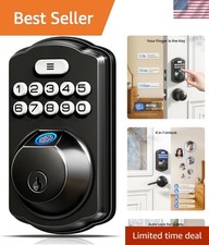 KS02A Biometric Door Lock - Fast Fingerprint Access Weather Resistant Design