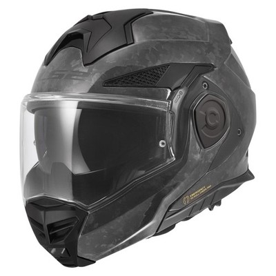 LS2 Advant X Carbon Motorcycle Helmet Full Forged Gloss Black Medium