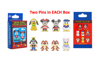 New Mystery Disney Pin Box SEALED Digital Mickey 8-Bit Pluto Chip Dale Tech RARE