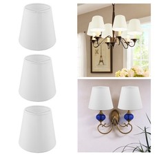 ɪ3PCS Modern European Style Fabric Lamp Shade E14 ClipOn Lampshade For Candle