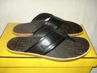 100% AUTHENTIC NEW MEN FENDI ZUCCA SLIDE THONG SANDALS UK 11/US 12 D — photo 7