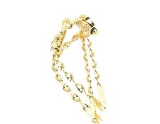 NEW Original Lowrider Steel 20" Bent Flat Twisted Spring Fork 1" In Gold.