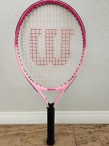 WILSON BURN JUNIOR TENNIS RACKET - PINK, 23 INCHES