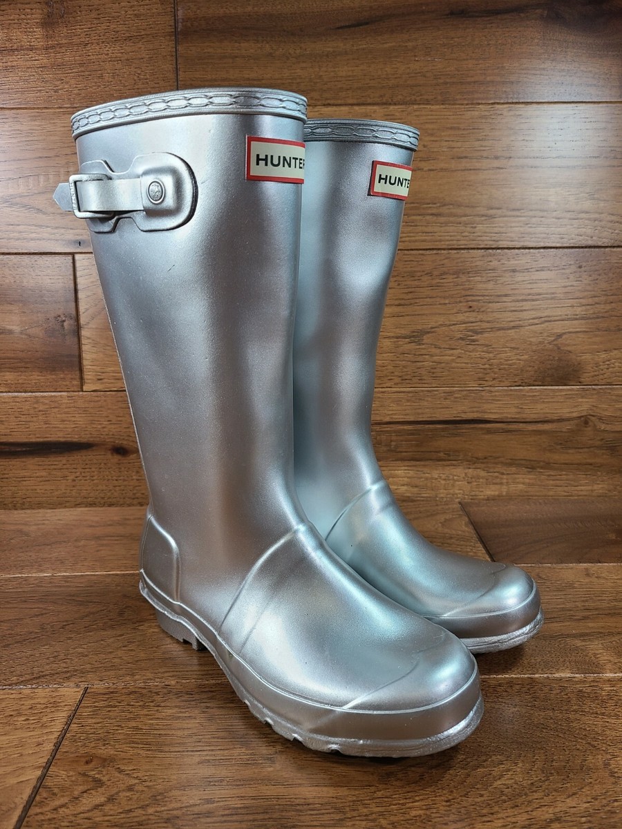 Rain Boots - Metallic - Silver Rain Boots - Metallic - Silver