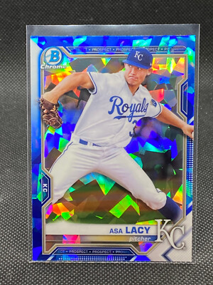 2021 Bowman Chrome Sapphire Asa Lacy Kansas City Royals Prospect BCP-83