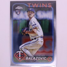 2024 Topps Chrome Baseball MLB Jordan Balazovic RC #198 Twins