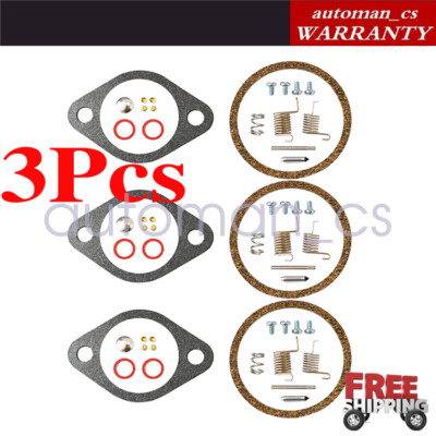 3Set For 809735A1 Mercury Force 90 95 HP Outboard Carburetor Rebuild Repair US