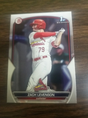 ZACH LEVENSON 2023 BOWMAN DRAFT CARD BD-149 CARDINALS (FIRST PROSPECT BASE)