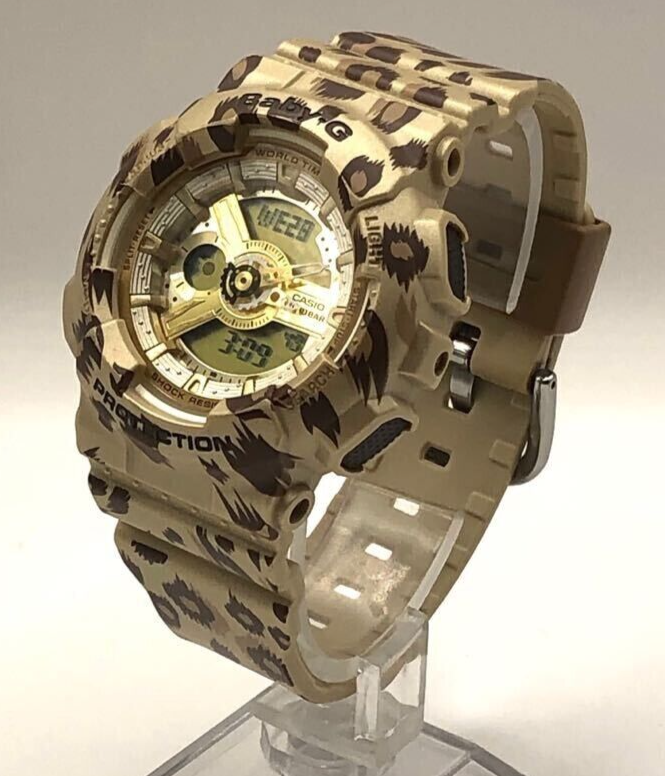 Casio BABY-G BA-110LP Leopard Print Baby-G Watch Excellent Condition Japan