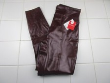 Spanx Petite Faux Patent Leather Leggings Women's Medium Liquid Gloss Ruby