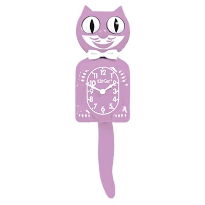Kit Cat Clock Ltd Edition Pastel Lilac Full Size  Clock 15.5 Inches