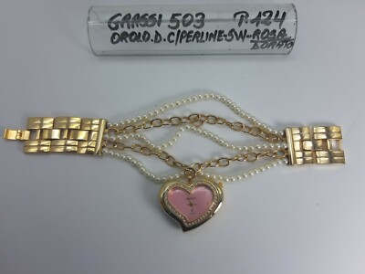 Wrist Watch - Women - Metal/Beads - Gold - 503 - Fat/Emerson