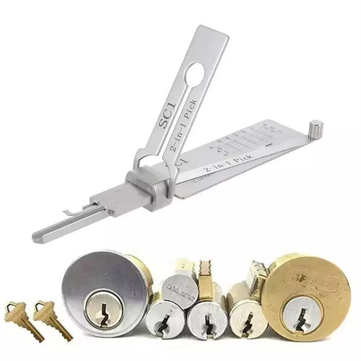 Southern Steel Key Decoder Tool Locksmith Professionale Stainless Steel Master Key Decoder ...