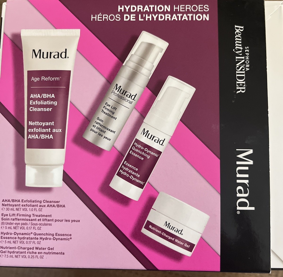 Murad Sephora Beauty Insider - 4 Piece Set- Hydration Heroes | eBay