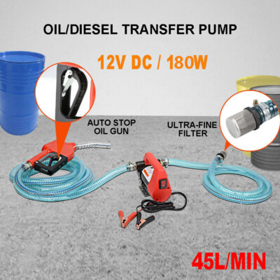 45L Per Minute Oil Pump AIGMISON 12V 260W Diesel Transfer Pump - Foto 5