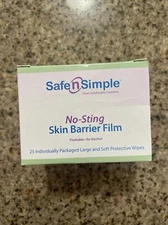 75 Safe n' Simple No-Sting Skin Barrier Film Wipes