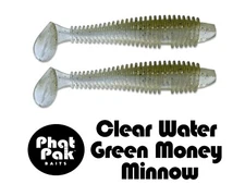 Swimbait Paddle Tail Keitech Style 20 3.8" Ribbed Soft Plastic Bass Fishing Lure