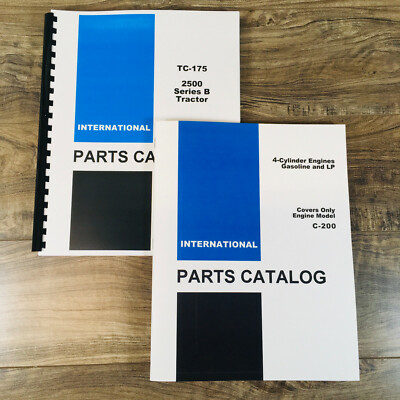 #ad International 2500B 2500 Series B Gas Wheel Tractor Parts Manual Set Catalog $56.97
