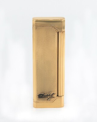 davidoff cigarettes lighter RARE Davidoff Vintage Slim Lighter Gold Plated Barley Design Authentic