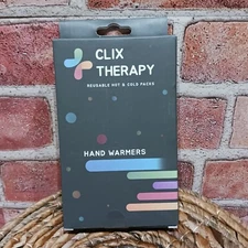 Clix Therapy Reusable Hot & Cold Packs Compress Hand Warmers 4-Pack NIB 
