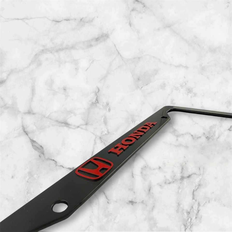 Find Honda CRV Laser Etched License Plate Frame-Black Made In USA Genuine I362196 - Foto 2