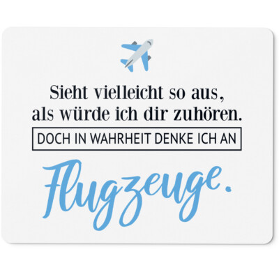 Sieht so aus, als würde ich zuhören. In Wahrheit denke an Flugzeuge 10401001672