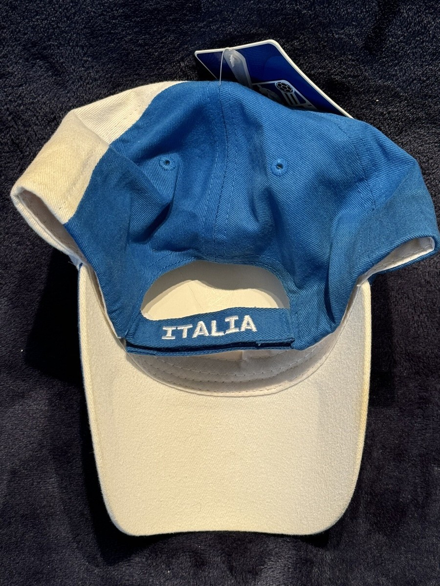 Vintage GOL Italia Azzurri Hat W/Adjustable Strap-FIFA-Italy Vintage GOL Italia Azzurri Hat W/Adjustable Strap-FIFA-Italy