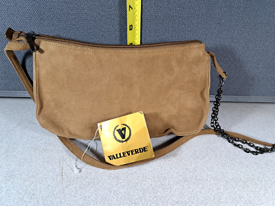 ValleVerde Armando Arcangeli Suede Leather Articolo Avana Hand Bag #3877L319