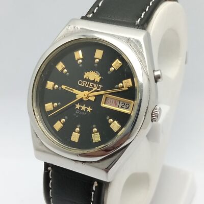 Orient Crystal 3 Star Automatic Day/Date 0S469C760B Vintage Watch