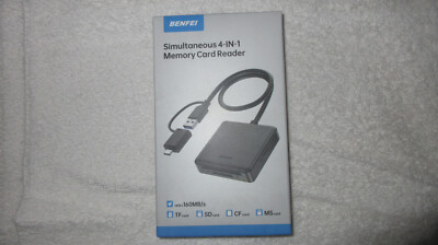 Memory Card Reader 4in1 USB USB-C to SD Micro SD MS CF Card Reader Adapter