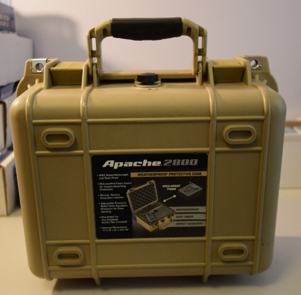 APACHE 2800 WEATHERPROOF PROTECTIVE CASE 1-7/8 X 9 X 5-5/16 INCH