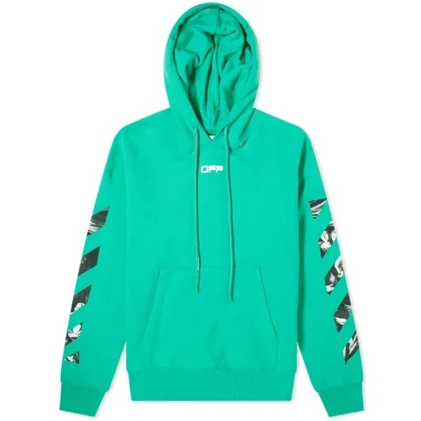 Off white caravaggio hoodie deals blue