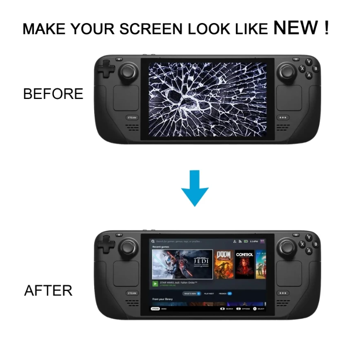 スチームデックLCD OEM For Steam Deck OLED 2023 Matte Version LCD Display Touch