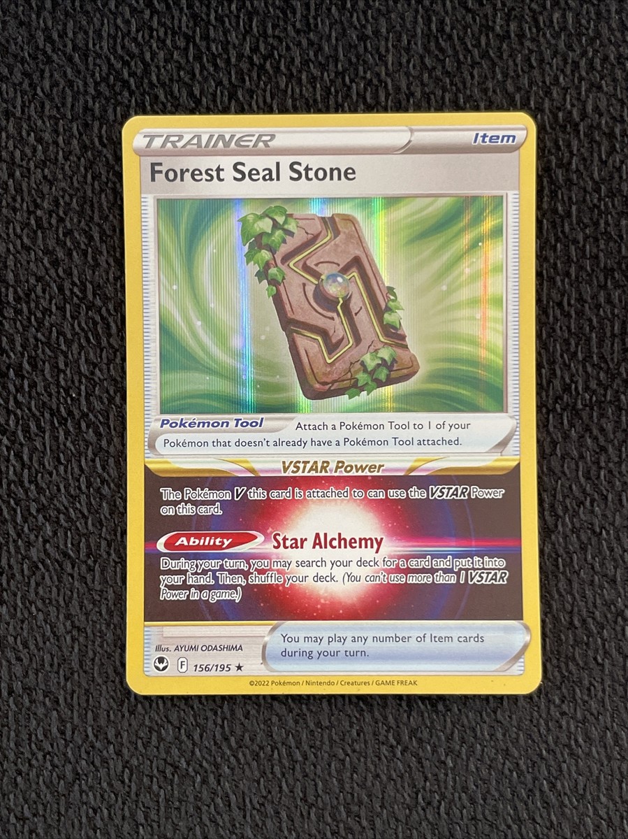 Pokémon TCG: Forest Seal Stone 156/195 Holo Rare Silver Tempest