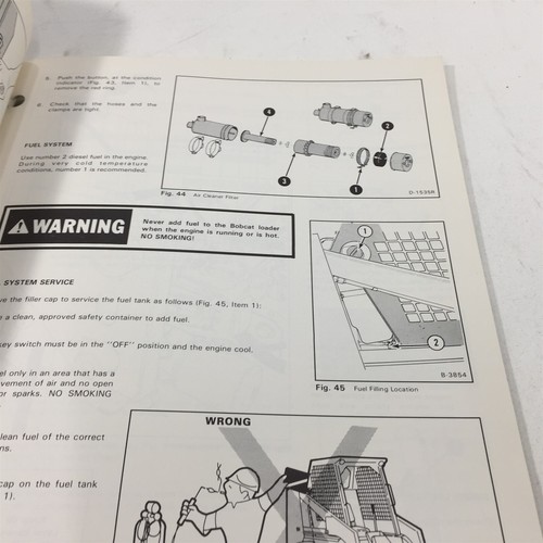Genuine 1983 Bobcat 743 Loader Operators Manual 6566605 - Picture 9 of 13