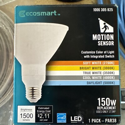 EcoSmart 150 W Dimmable Motion Sense Light Bulb 1006 305 825