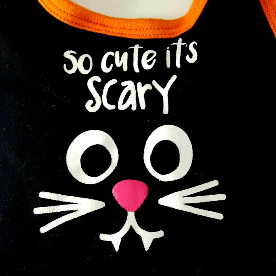 Juego de diadema babero bebé Halloween tan lindo que da miedo rosa eres mi boo lote de 2 Foto 4 de 4