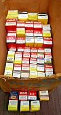RCA, Sylvania, Amperex ++ Electron Tubes Lot of (62) in Boxes Vintage
