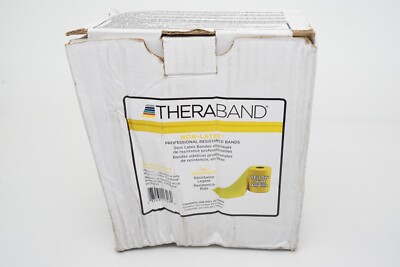 TheraBand Resistance Band 50 Yd Roll Thin NonLatex Professional Elastic Bands