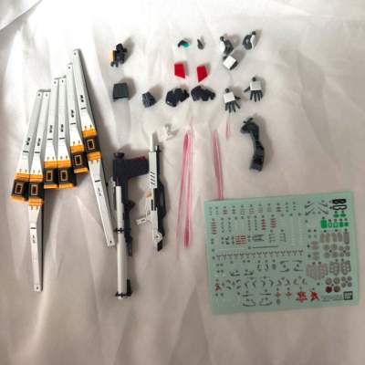 GUNDAM RG v HWS Sazabi Long Rifle SET 1:144 BANDAI Model Kit | eBay