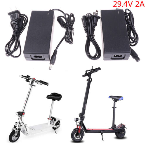 29.4V 2A electric bike lithium battery charger US/EU for 24V 2A battery pa FT - Afbeelding 1 van 10