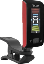Genuine Fender Original Clip-On Color LCD Tuner for Guitar, Banjo - FIESTA RED