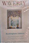 WAVERLY Imperial Dress Porcelain Buckingham Scalloped Valance Blue Floral Cotton — photo 7